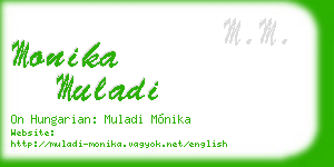 monika muladi business card